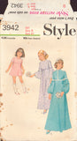 Style 3942 Sewing Pattern, Girls' Dress, Size 8, Neatly Cut, Complete