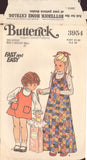 Butterick 3954 Sewing Pattern, Toddler's Jumper, Size 2, Cut, Complete
