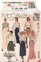 McCall's 4007 Front Pleated, Wide Leg Pants and Shorts with Waistband Variations, Uncut, Factory Folded Sewing Pattern Size 12