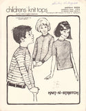 Knit-n-Stretch 400A Sewing Pattern, Children's Knit Tops, Size 0-6 years, Uncut