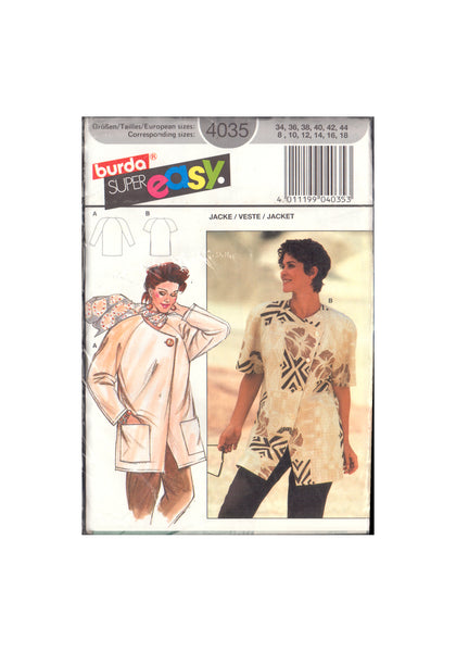 Burda 4035 Sewing Pattern Jacket Size 8-18 (34-44) Uncut Factory Folded