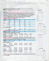 Kwik Sew 4115 Loose Fitting Dress or Top and Pants, Uncut, Factory Folded, Sewing Pattern Plus Size 1X-4X