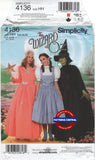 Simplicity 4136 Wizard of Oz Costumes, Uncut, Factory Folded, Size 6-12 or 14-22