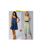 Kwik Sew 4172 Loose Fitting Tent Dress in Two Lengths, Uncut, Factory Folded, Sewing Pattern Size 8-22