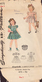 Simplicity 4175 Sewing Pattern, Girls' Dress &amp; Panties, Size 2, Unprinted, Complete