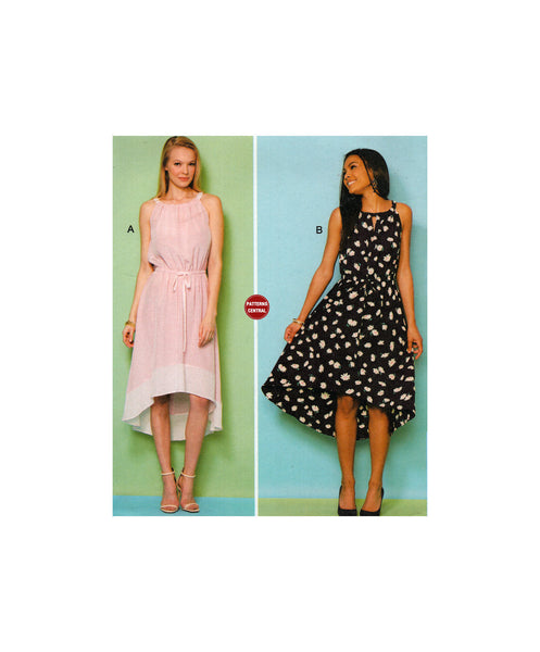 Kwik Sew 4206 Sleeveless Dress with Hi-Lo Skirt, Uncut, Factory Folded, Sewing Pattern Size 8-22