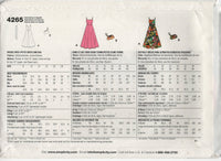 Simplicity 4265 Fit and Flare Sundress with Matching Clutch Purse, Uncut, Factory Folded, Sewing Pattern Size 8-18