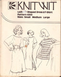 Knitwit 4300 Sewing Pattern, Ladies' Dress & T-Shirt, Size 6-22, Uncut