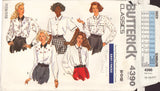 Butterick 4390 Sewing Pattern, Blouse, Size 8-10-12, Cut, Complete