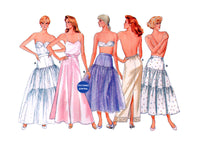 Butterick 4407 Flared or Straight Petticoat, Underskirt in Ankle or Evening Length, Cut, Complete, Sewing Pattern Waist 24-26.5 (61-67 cm)