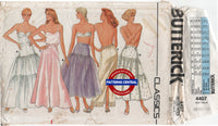 Butterick 4407 Flared or Straight Petticoat, Underskirt in Ankle or Evening Length, Cut, Complete, Sewing Pattern Waist 24-26.5 (61-67 cm)