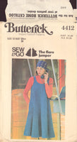 Butterick 4412 Sewing Pattern, Women's Jumper, Size 12, Cut, Complete