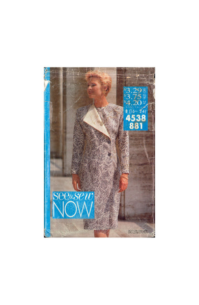 See&Sew 4538 Sewing Pattern Dress Size 16-24 Uncut Factory Folded