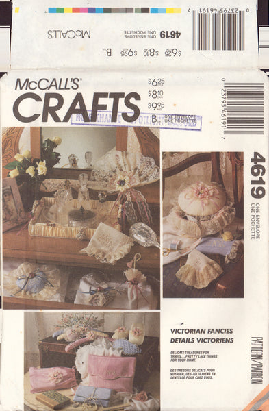 McCall's 4619 Sewing Pattern, Victorian Fancies, One Size, Uncut, Factory Folded