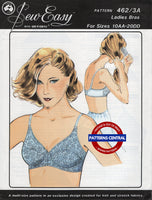 Sew Easy 462/3A Ladies Bras, Uncut, Factory Folded Sewing Pattern Multi Plus Size 10AA-20DD