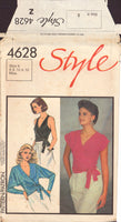 Style 4628 Sewing Pattern, Tops, Size 8-10-12, Neatly Cut, Complete