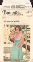 Butterick 4726 Sewing Pattern, Women's Skirts, Size Medium, Uncut, Factory Folded