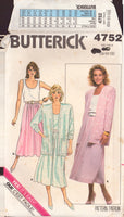 Butterick 4752 Sewing Pattern Jacket, Skirt and Top, Size 14-16-18, Uncut, Factory Folded