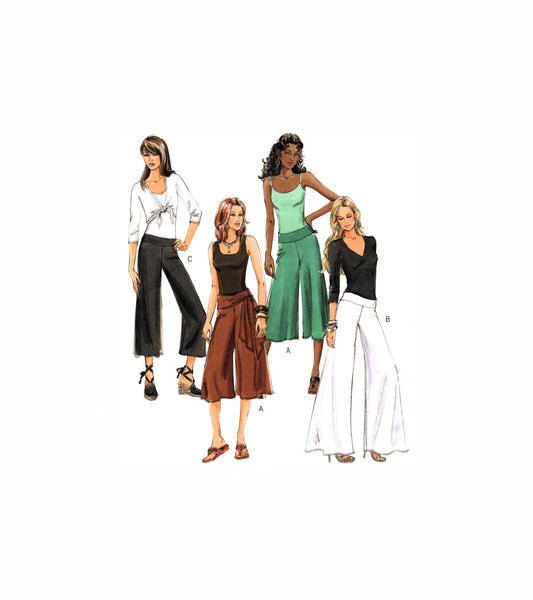 Butterick 4807 Pants with Leg Width and Length Variations, Partially Cut, Complete Plus Size 14-20