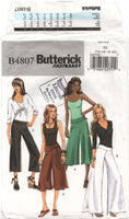 Butterick 4807 Pants with Leg Width and Length Variations, Partially Cut, Complete Plus Size 14-20