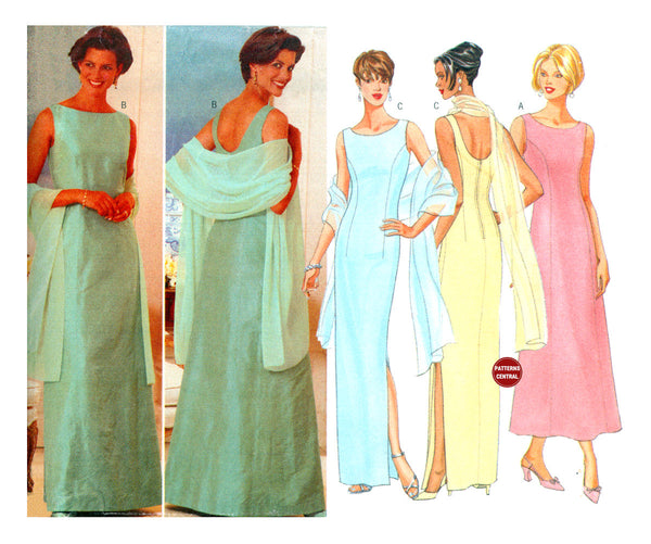 90s Sewing Pattern: Butterick 4823 Lined A-line or Fit and Flare Eveni Patterns Central 90s Sewing Pattern: Butterick 4823 Lined A-line or Fit and Flare Eveni Patterns Central