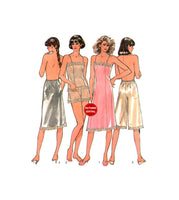 Style 4839 Lingerie Set: Slip or Camisole, Panties, Culotte Slip and Waist Slip, Uncut, Factory Folded Sewing Pattern Bust 34-38 (87-97 cm)