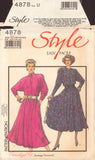Style 4878 Sewing Pattern, Dress, Size 16-18-20, Neatly Cut, Complete