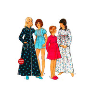 Style 4882 Child's Robe, Nightdress in Two Lengths and Panties, Partially Cut, Complete, Sewing Pattern Size 12 Breast 30 (76 cm)