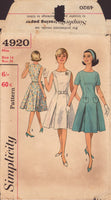 Simplicity 4920 Dress, Sewing Pattern, Size 14, Cut, Complete