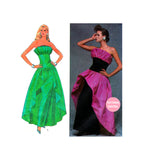 Style 4936 Strapless Evening Dress, Cut, Complete, Size 12-14