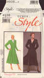 Style 4938 Sewing Pattern, Coat-Dress, Size 8-10-12, Cut, Complete