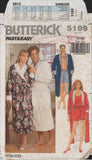 Butterick 5189 Sewing Pattern, Unisex Loungewear Robe, Shorts and Misses' Tank Top, Size XS-S-M, Cut, Complete