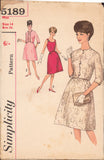 Simplicity 5189 Sewing Pattern, Misses' Jacket & Dress, Size 14, "Unprinted", Complete