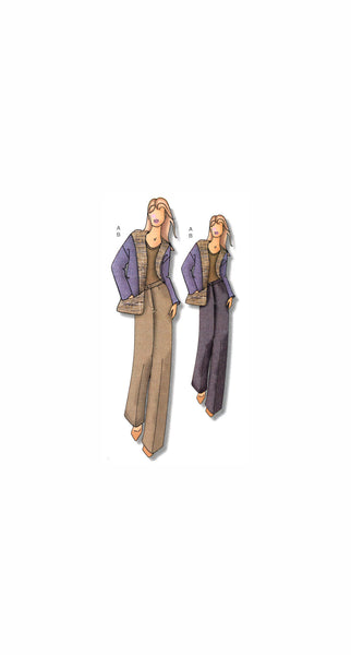 Butterick 5192 Connie Crawford Modern Fit Jacket and Pants, Uncut, Factory Folded Sewing Pattern Multi Size XS-XL (3-16)