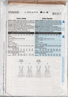Butterick 5317 Fit and Flare Dress with Inverted Pleat Skirt, Uncut, Factory Folded, Sewing Pattern Size 8-14