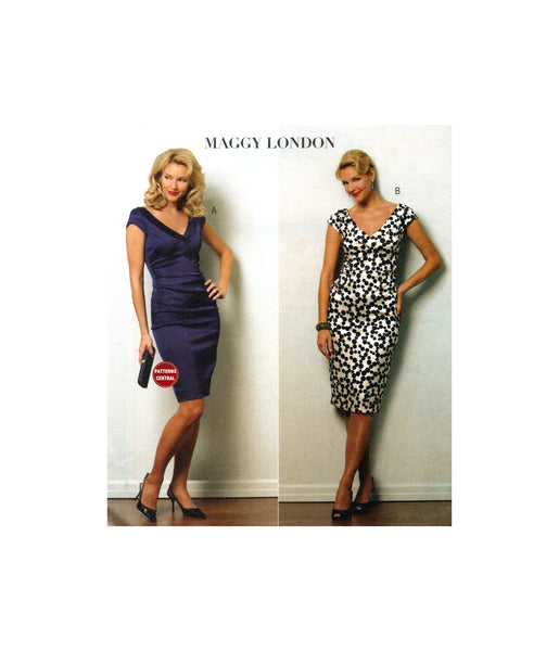Butterick 5383 Close Fitting, Tapered Dress by Maggy London, Uncut, Factory Folded, Sewing Pattern Size 14-20
