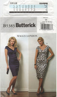 Butterick 5383 Close Fitting, Tapered Dress by Maggy London, Uncut, Factory Folded, Sewing Pattern Size 14-20