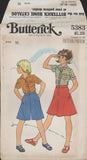 Butterick 5383 Sewing Pattern, 1970s, Girls' Shirt Skirt and Culottes, Sewing Pattern, Size 10, Uncut, Factory Folded