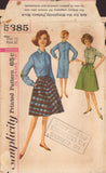Simplicity 5385 Sewing Pattern Shirt-Dress & Skirt Size 12 Uncut Factory Folded