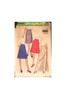 Simplicity 5393 Sewing Pattern, Set of A-Line Skirts in Two Lengths, Size 12, Cut, Complete OR Size 14, Partially Cut, Complete