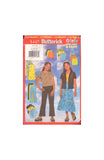 Butterick 5447 Sewing Pattern, Girls' Shirt, Pants, Top and Skirt, Size 12-14-16, Cut, Complete
