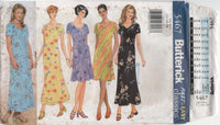 Butterick 5467 Loose Fitting, Bias A-Line Dress, Uncut, Factory Folded, Sewing Pattern Size 12-16