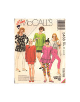 McCall's 5468 Sewing Pattern Tunic, Skirt, Leggings, Size 12-14-16, Uncut, Factory Folded