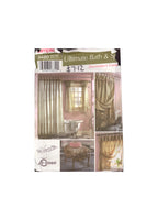 Simplicity 5480 Sewing Pattern, Bath & Spa Accessories, One Size, Uncut, Factory Folded