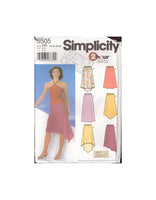 Simplicity 5505 Sewing Pattern, Skirts, Size 14-20, Uncut, Factory Folded