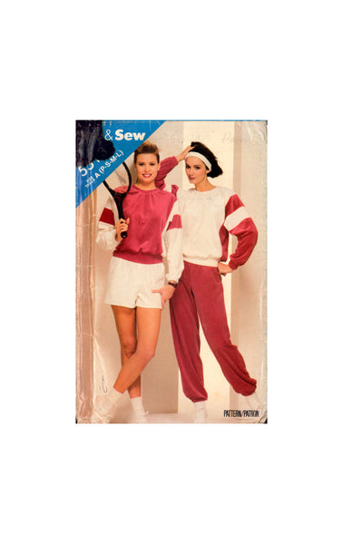 See&Sew 5513 Sewing Pattern Top Pants Shorts Size 6-18 Uncut Factory Folded