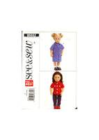 See&Sew 5552 Sewing Pattern 18 inch Doll Clothes Uncut Factory Folded