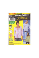 Simplicity 5553 Pullover Tops with Trim Variations, Uncut, Factory Folded, Sewing Pattern Multi Size 6-12