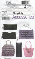 Simplicity 5560 Special Occasion Bags in Six Styles, Uncut, Factory Folded Sewing Pattern