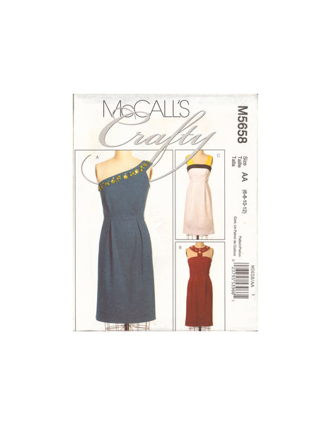 McCall's 5658 Sewing Pattern, Dress, Size 6-12, Uncut, Factory Folded